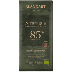 CHOCOLATE NEGRO 85% NICARAGUA ECO 75G BLANXART