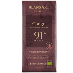 CHOCOLATE NEGRO 91% CONGO ECO 75G BLANXART