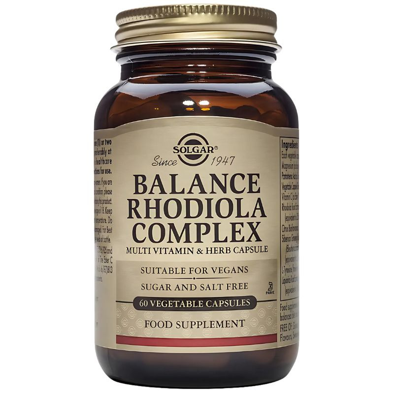 BALANCE RHODIOLA COMPLEX 60 CAPSULAS SOLGAR