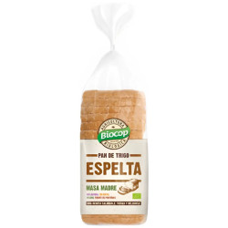 PAN DE MOLDE DE TRIGO ESPELTA CON MASA MADRE 400G BIOCOP