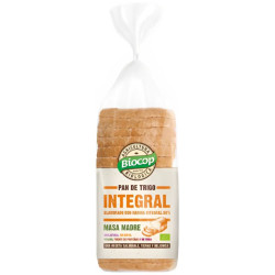 PAN DE MOLDE DE TRIGO INTEGRAL CON MASA MADRE 400G BIOCOP