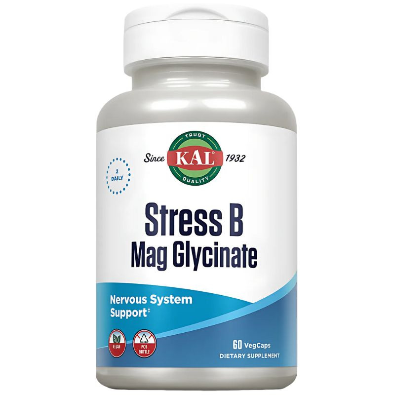 STRESS B MAG GLYCINATE 60 CÁPSULAS VEGETALES KAL