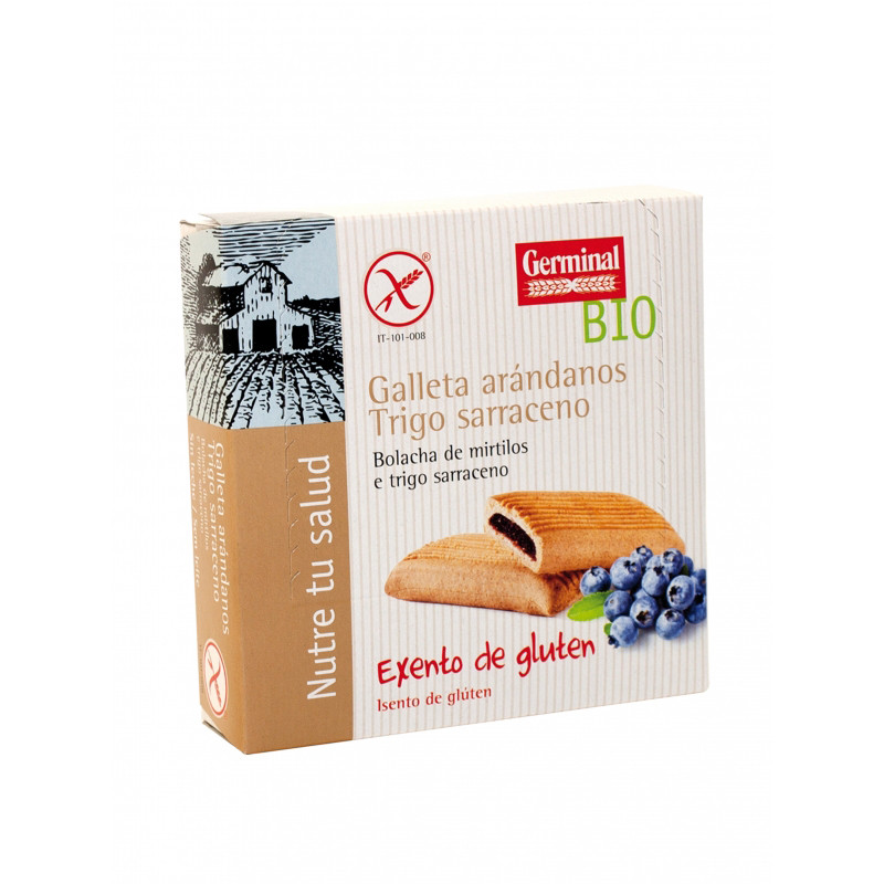 GALLETAS ARANDANOS Y TRIGO SARRACENO S/ GLUTEN 200 GR GERMINAL