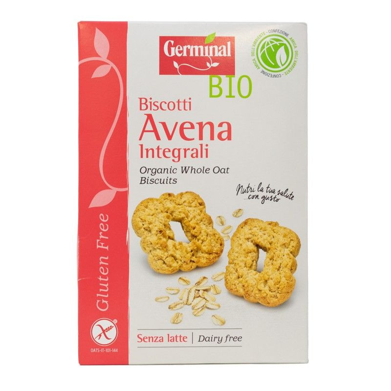 GALLETAS INTEGRALES DE AVENA SIN GLUTEN BIO 250Gr GERMINAL