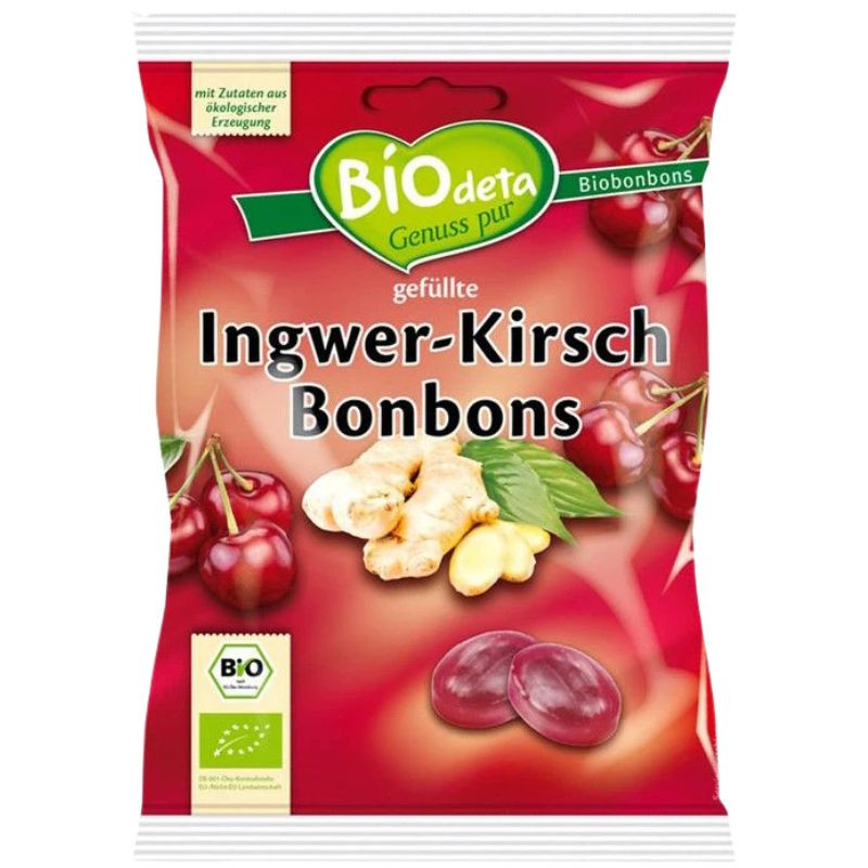 CARAMELOS RELLENOS DE JENGIBRE Y CEREZA 75G BIODETA