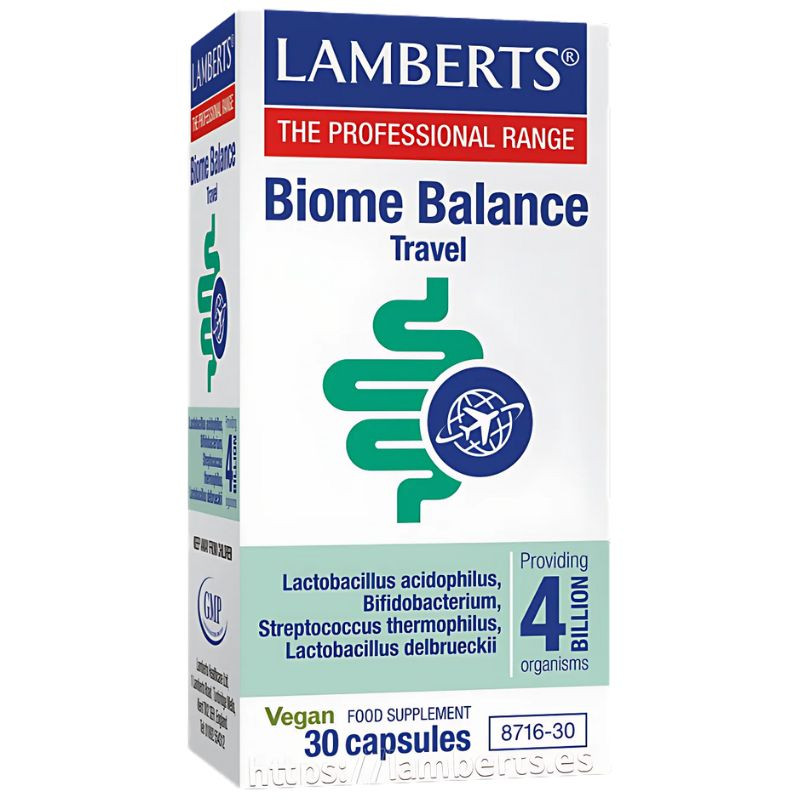 BIOME BALANCE TRAVEL (VIAJES) 30 CÁPSULAS LAMBERTS