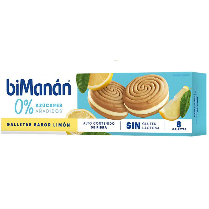 GALLETAS DE LIMÓN 0% AZÚCARES 125G BIMANÁN