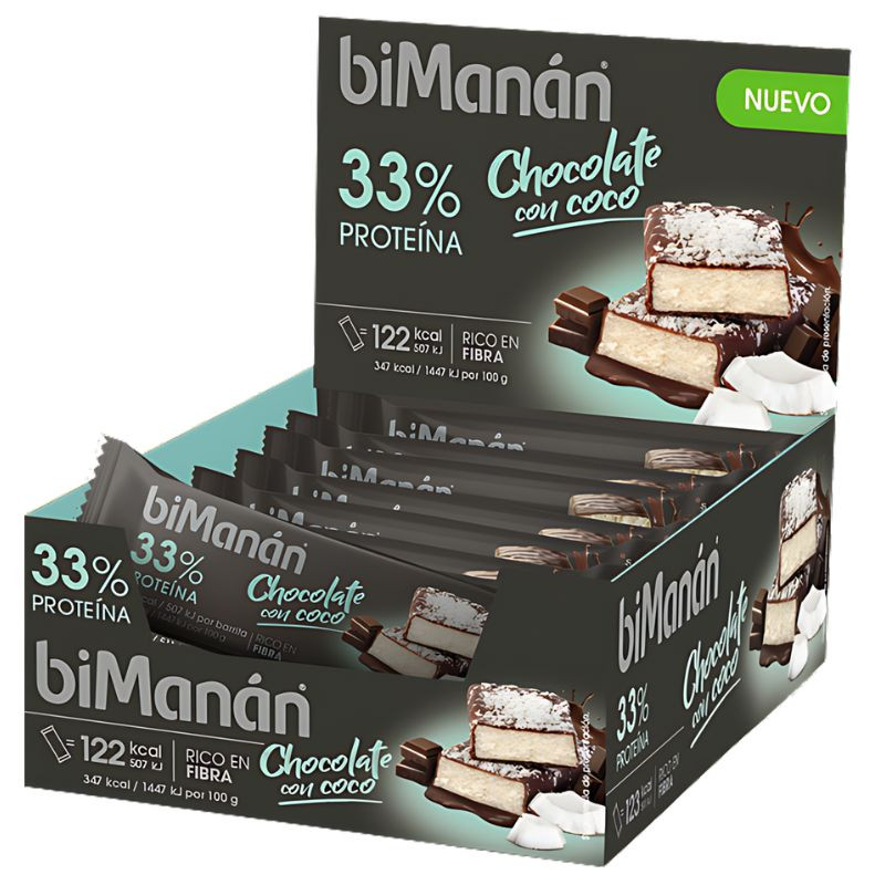 BARRITA DE CHOCOLATE NEGRO Y COCO 35G BIMANÁN