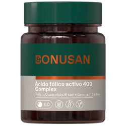 ACIDO FOLICO ACTIVO 400Mcg. PLUS 90 TABLETAS BONUSAN