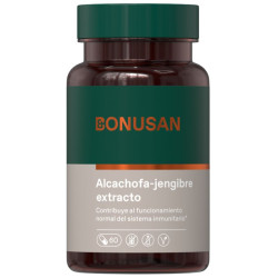 ALCACHOFA-JENGIBRE EXTRACTO 60 CAPSULAS VEGETALES BONUSAN