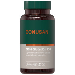 GSH GLUTATION 100Mg. 60 CAPSULAS VEGETALES BONUSAN
