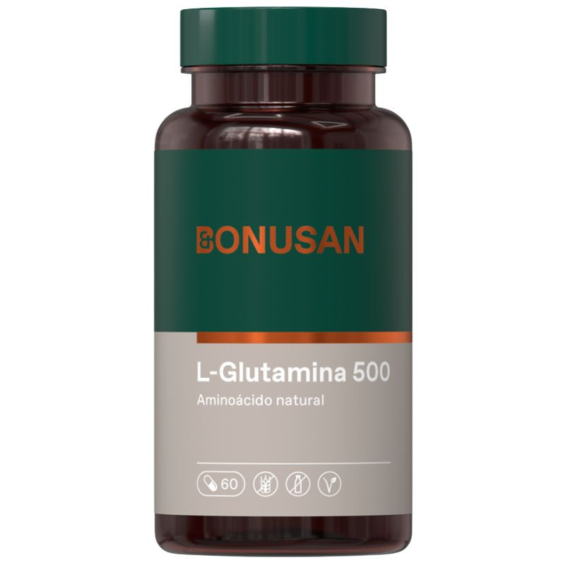 L-GLUTAMINA 500Mg. 60 CAPSULAS VEGETALES BONUSAN