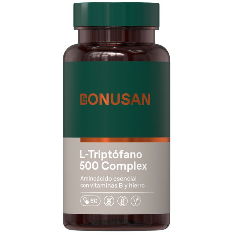 L-TRIPTÓFANO 500 MG PLUS 60 CÁPSULAS BONUSAN
