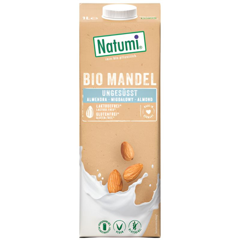 BEBIDA DE ALMENDRAS SIN AZUCAR BIO 1L NATUMI