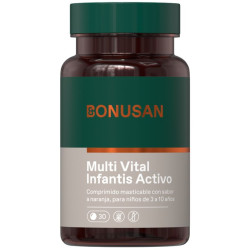 MULTI VITAL INFANTIS ACTIVO 30 TABLETAS MASTICABLES BONUSAN