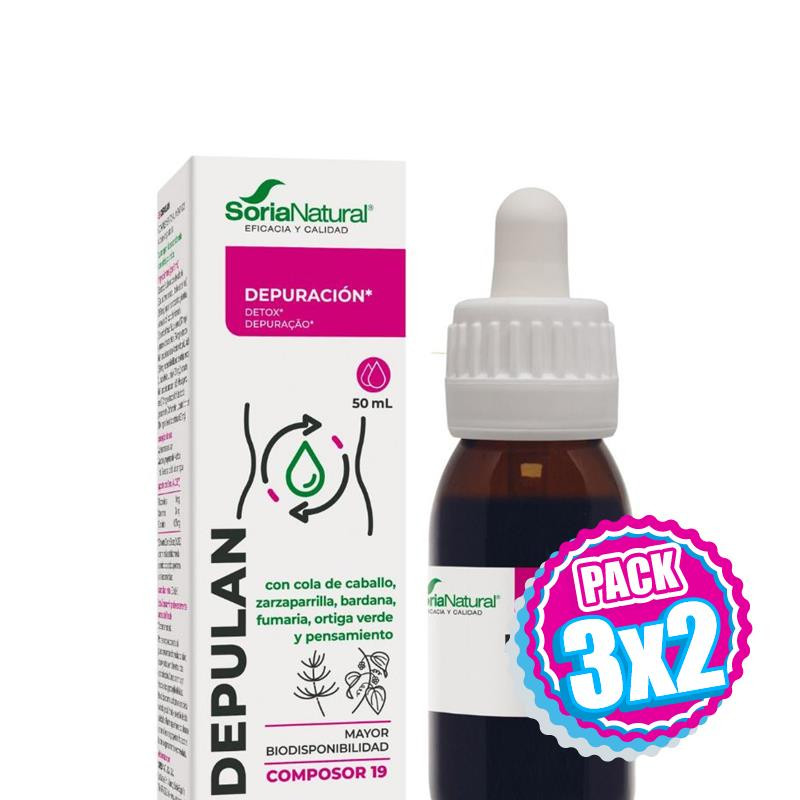 Pack 3x2 COMPOSOR 19 DEPULAN 50ML SORIA NATURAL
