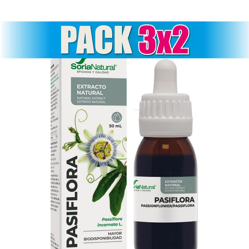 Pack 3x2 EXTRACTO DE PASIFLORA 50ML SORIA NATURAL