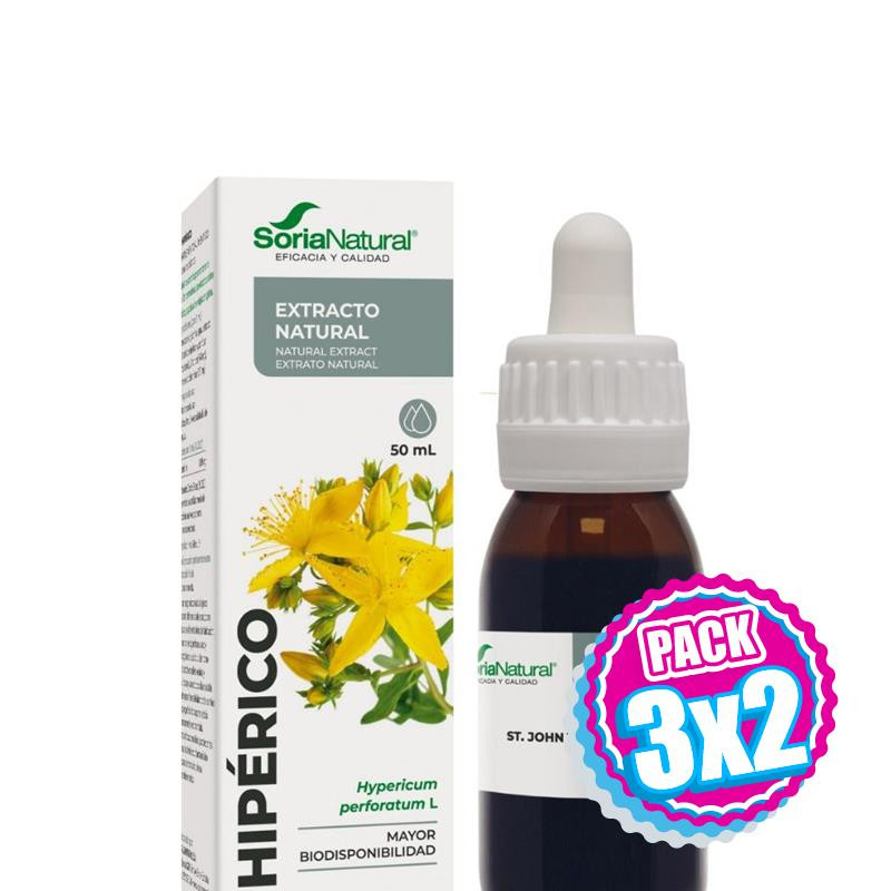 Pack 3x2 EXTRACTO DE HIPÉRICO 50ML SORIA NATURAL