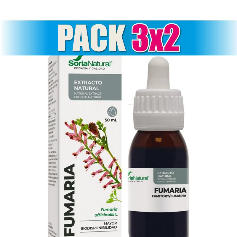 Pack 3x2 EXTRACTO DE FUMARIA 50ML SORIA NATURAL
