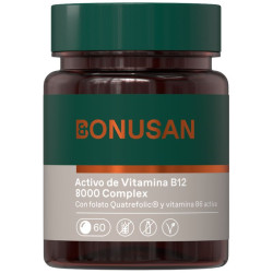 VITAMINA B12 ACTIVA 8000MCG 60 COMPRIMIDOS BONUSAN