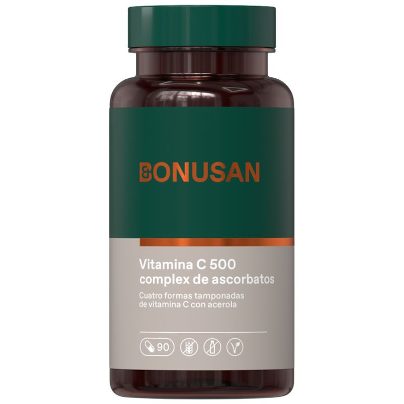 VITAMINA C-500 COMPLEJO DE ASCORBATOS 90 CÁPSULAS BONUSAN