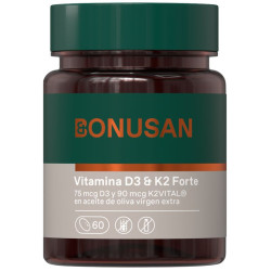 VITAMINA D3 & K2 60 PERLAS BONUSAN