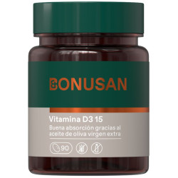 VITAMINA D3 15Mcg/600UI 90 CAPSULAS BONUSAN