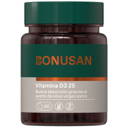 VITAMINA D3 25Mcg/1000UI 90 CAPSULAS BONUSAN
