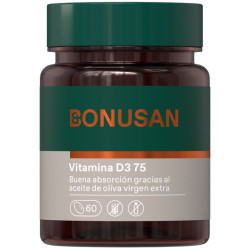VITAMINA D3 75Mcg/3000UI 60 CAPSULAS BONUSAN