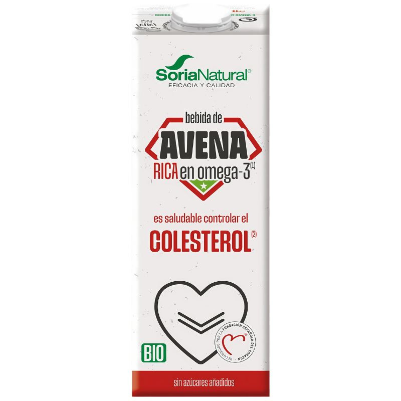 BEBIDA ECOLÓGICA DE AVENA RICA EN OMEGA 3 1L SORIA NATURAL