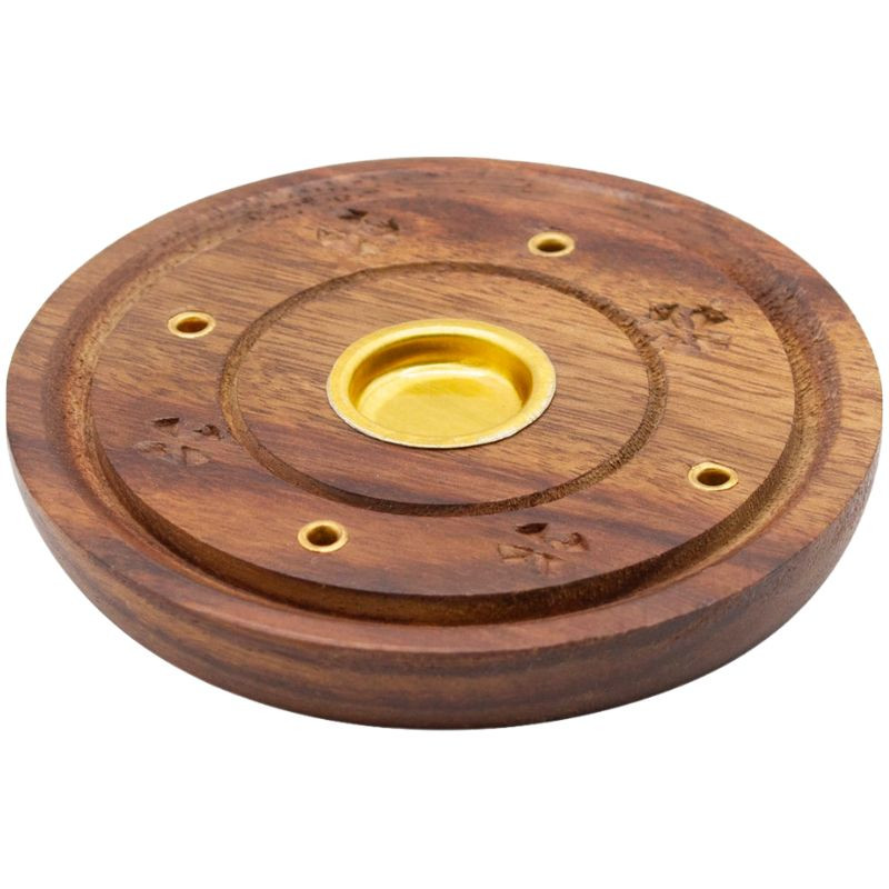 INCENSARIO DE MADERA PARA CONO Y STICK 10X5CM SYS