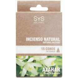 INCIENSO NATURAL DE AZAHAR 15 CONOS SYS