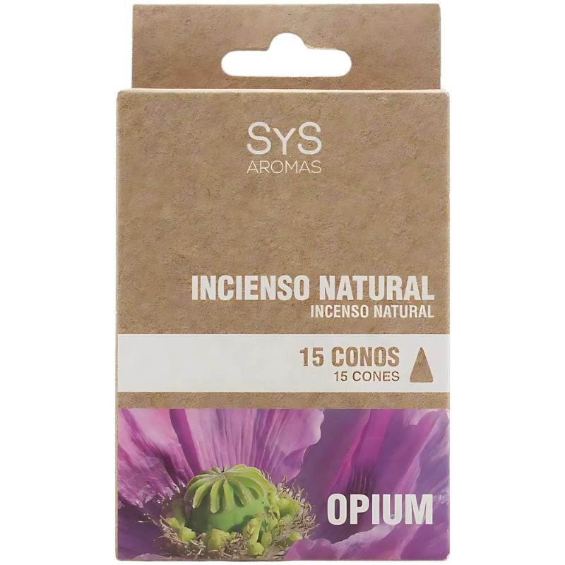 INCIENSO NATURAL DE OPIUM 15 CONOS SYS