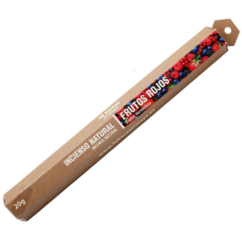 INCIENSO NATURAL DE FRUTOS ROJOS 20 STICKS SYS
