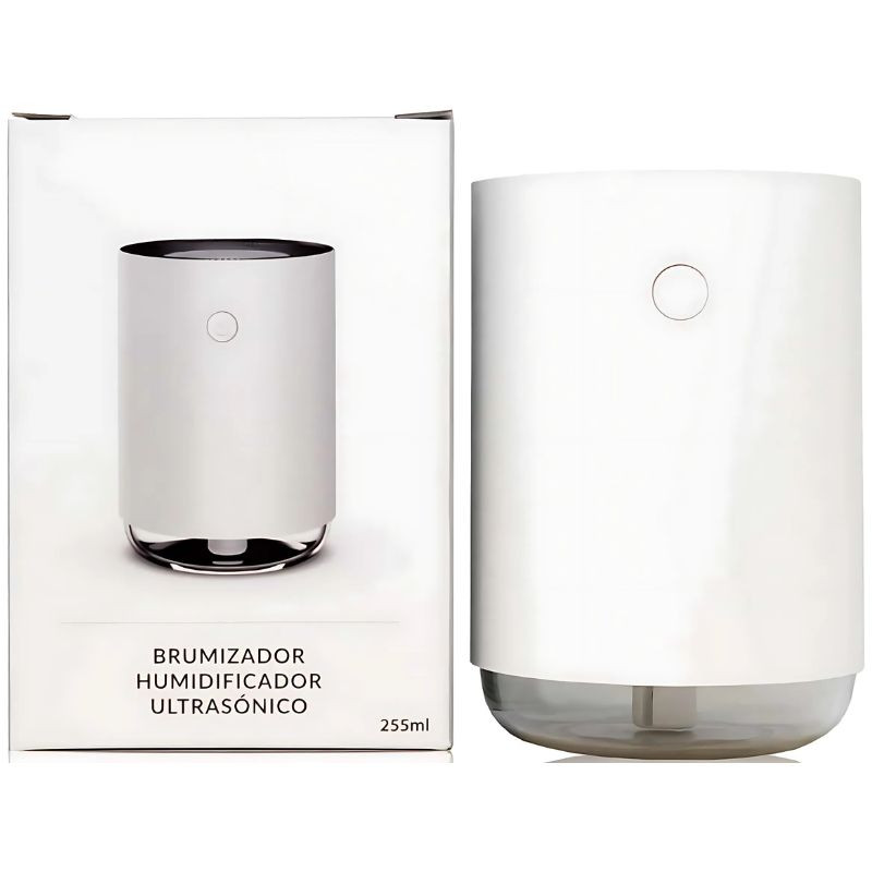 HUMIDIFICADOR ULTRASÓNICO WHITE 255ML SYS