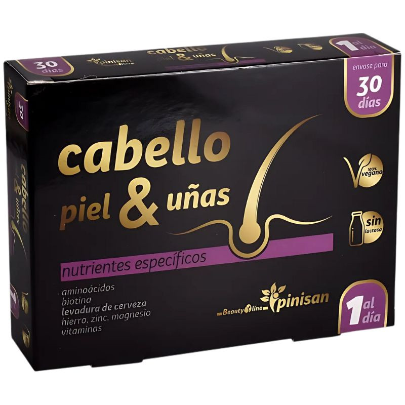 CABELLO, PIEL Y UÑAS BEAUTYLINE 30 CÁPSULAS PINISAN
