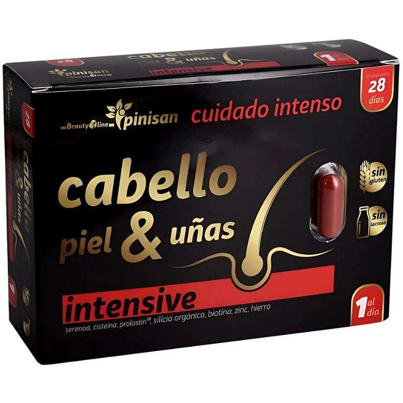 CABELLO, PIEL Y UÑAS INTENSIVE BEAUTYLINE 28 CÁPSULAS PINISAN