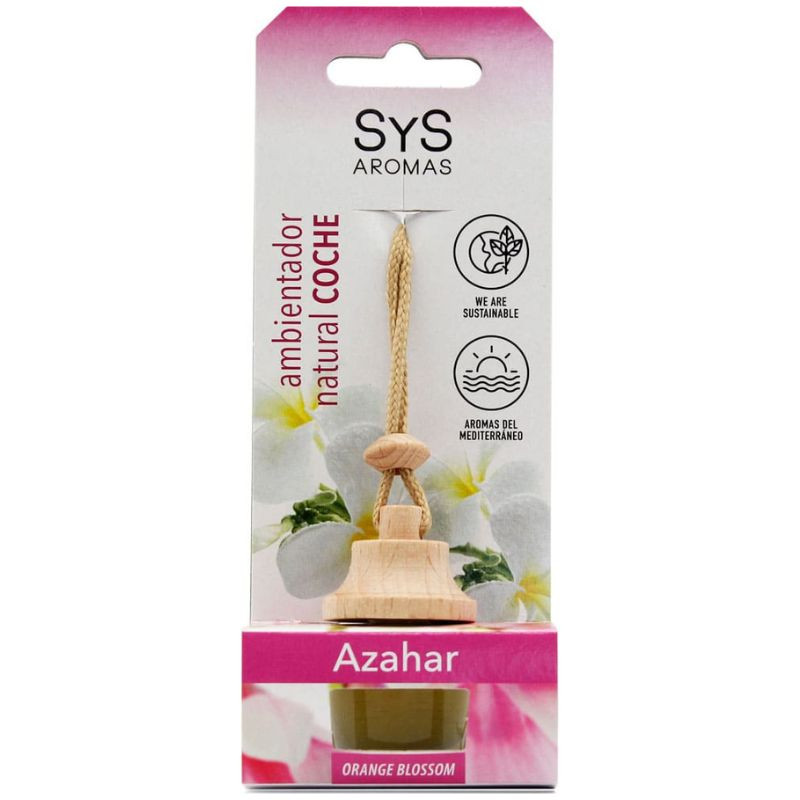 AMBIENTADOR NATURAL DE COCHE AROMA AZAHAR 7ML SYS