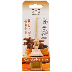 AMBIENTADOR NATURAL DE COCHE AROMA CANELA-NARANJA 7ML SYS