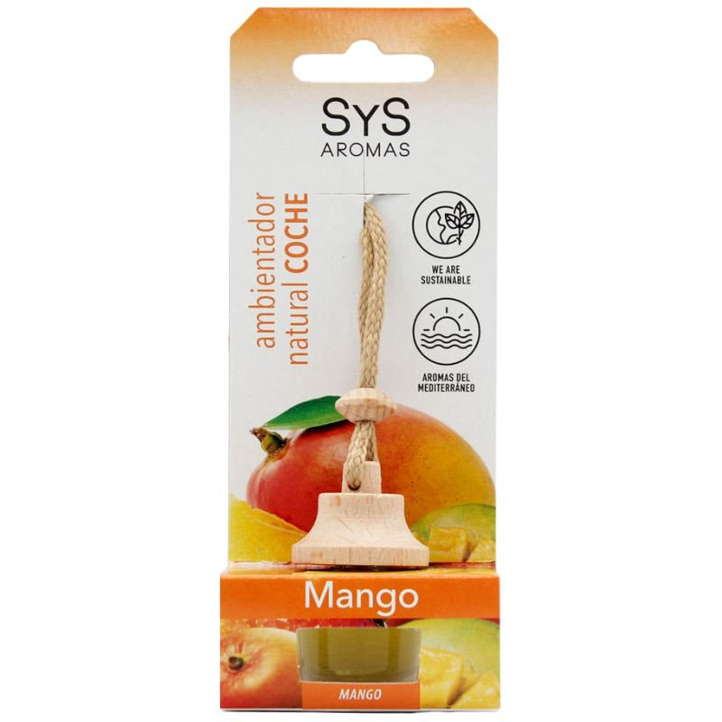 AMBIENTADOR NATURAL DE COCHE AROMA MANGO 7ML SYS