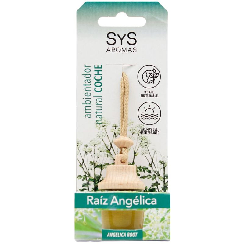AMBIENTADOR NATURAL DE COCHE AROMA RAÍZ-ANGÉLICA 7ML SYS
