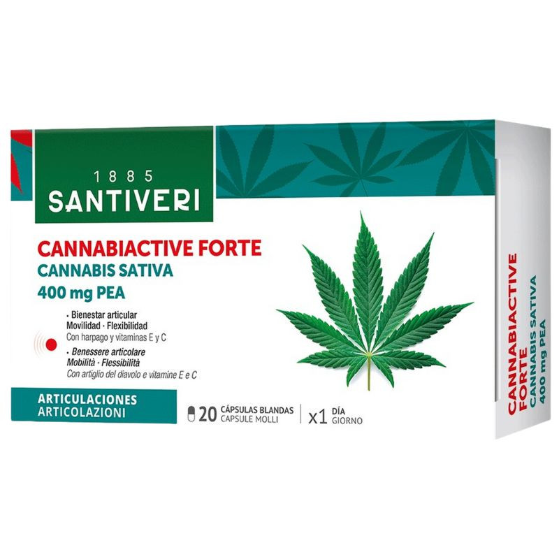 CANNABIACTIVE FORTE 20 CÁPSULAS BLANDAS SANTIVERI