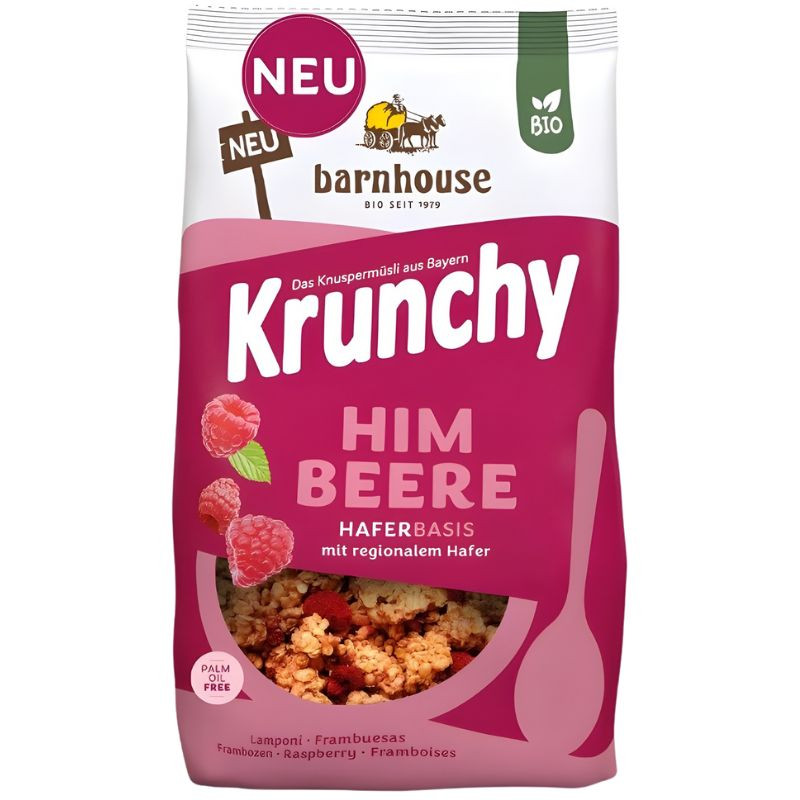 MUESLI KRUNCHY FRAMBUESA 500G BARNHOUSE