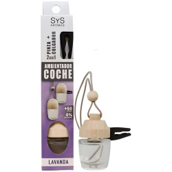 AMBIENTADOR NATURAL COCHE CON PINZA AROMA LAVANDA 7ML SYS