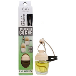 AMBIENTADOR NATURAL COCHE CON PINZA AROMA RAÍZ ANGÉLICA 7ML SYS