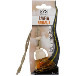 AMBIENTADOR NATURAL DE COCHE AROMA CANELA-NARANJA 6ML SYS