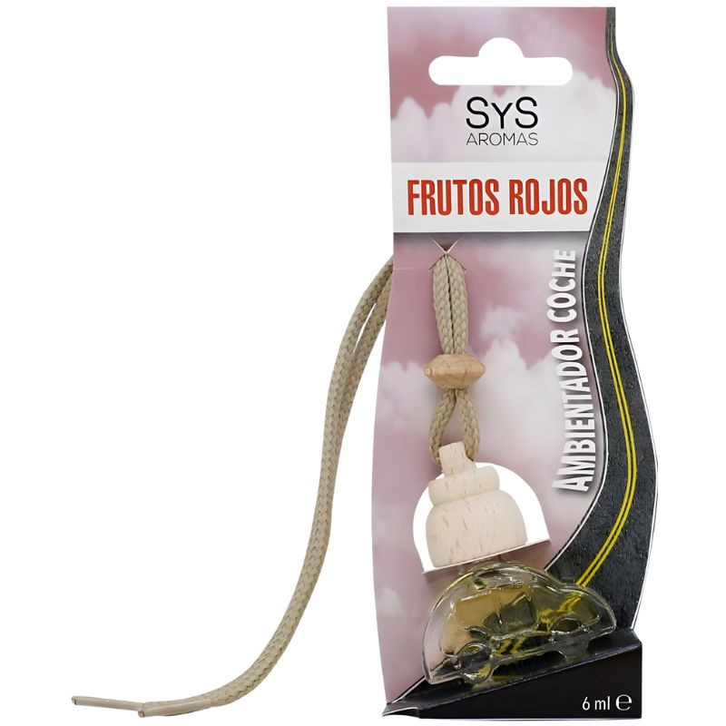 AMBIENTADOR NATURAL DE COCHE AROMA FRUTOS ROJOS 6ML SYS