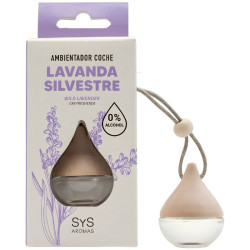 AMBIENTADOR NATURAL DE COCHE GOTA AROMA LAVANDA 6ML SYS