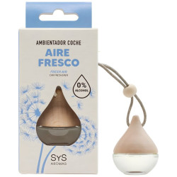 AMBIENTADOR NATURAL DE COCHE GOTA AROMA AIRE FRESCO 6ML SYS