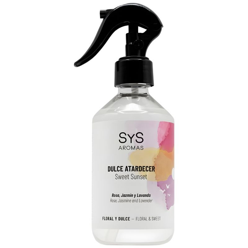 AMBIENTADOR PULVERIZADOR EXPERIENCE DULCE ATARDECER 300ML SYS